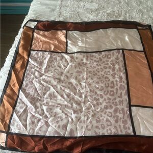 100% silk abstract scarf